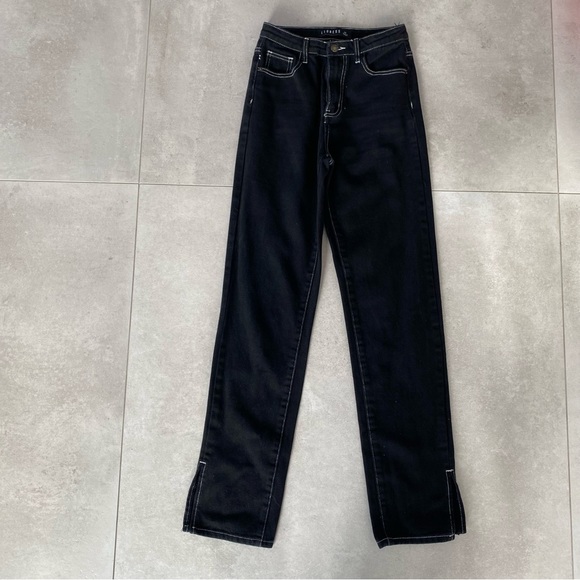 LIONESS FASHION ALABAMA CONTRAST STITCHING JEANS - Picture 2 of 9